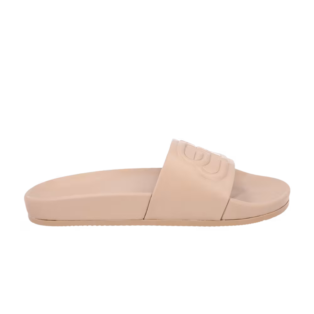 Balenciaga Women's Piscine Slide Sandal Beige