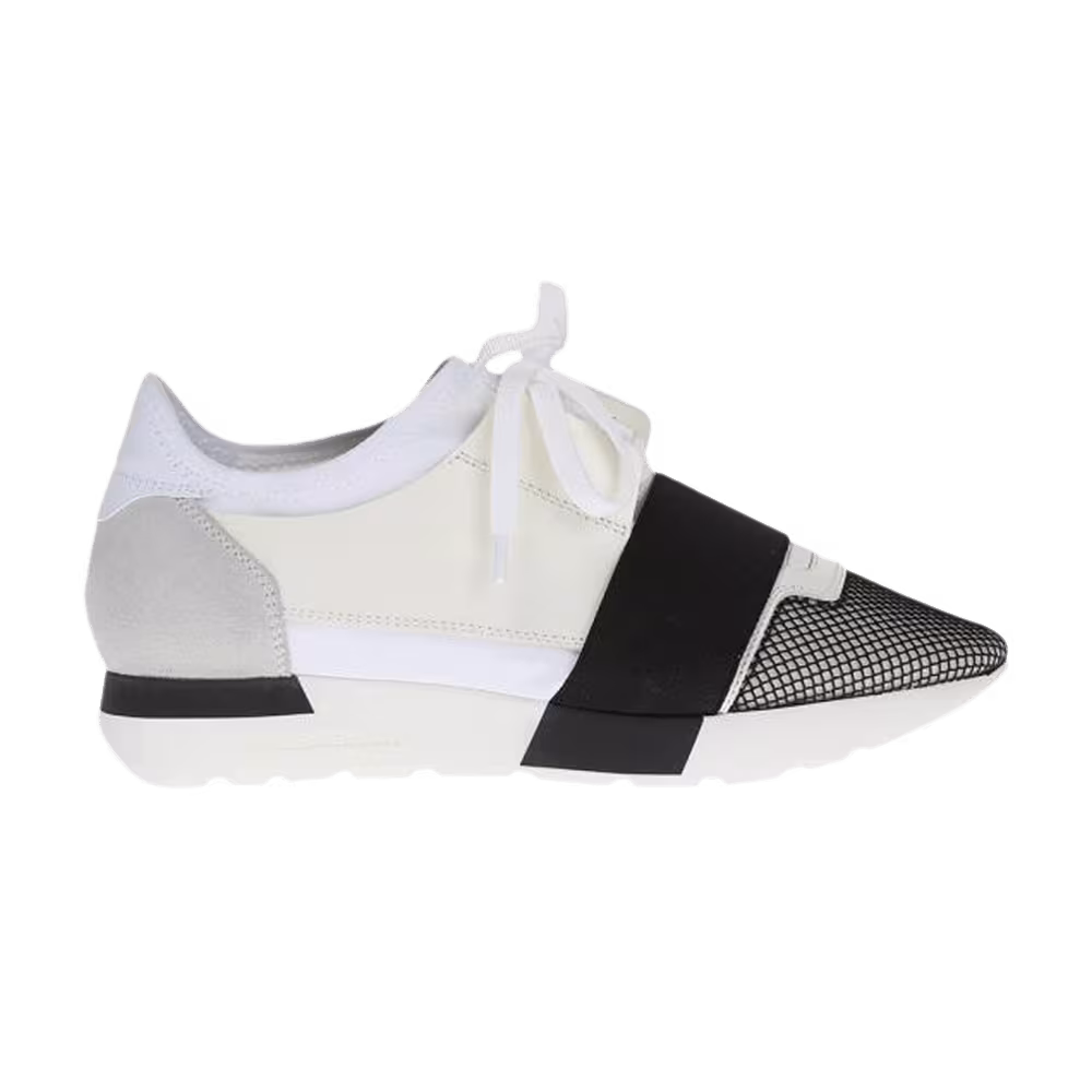 Balenciaga Women's Race Runner White Black