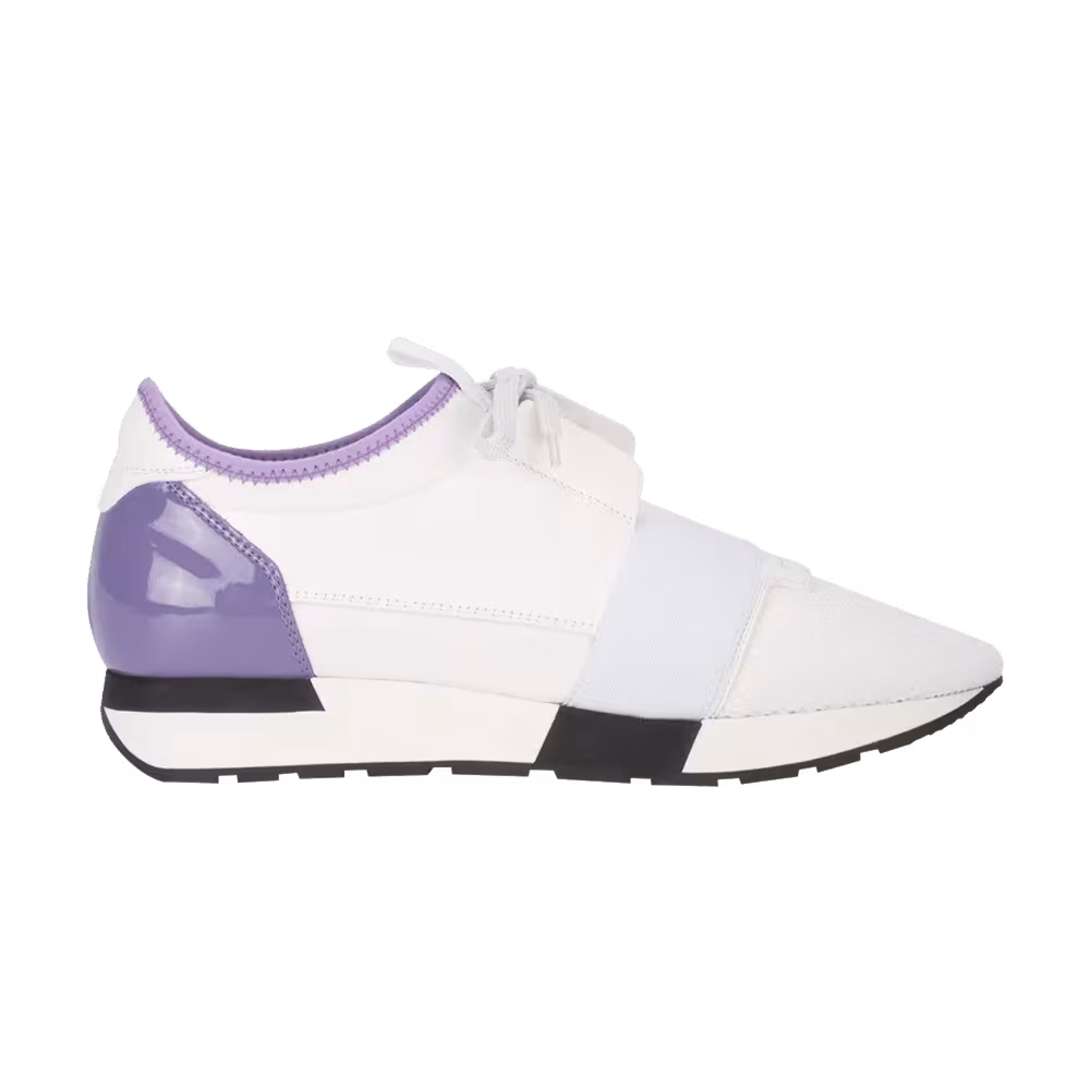 Balenciaga Women's Race Runner White Lilac