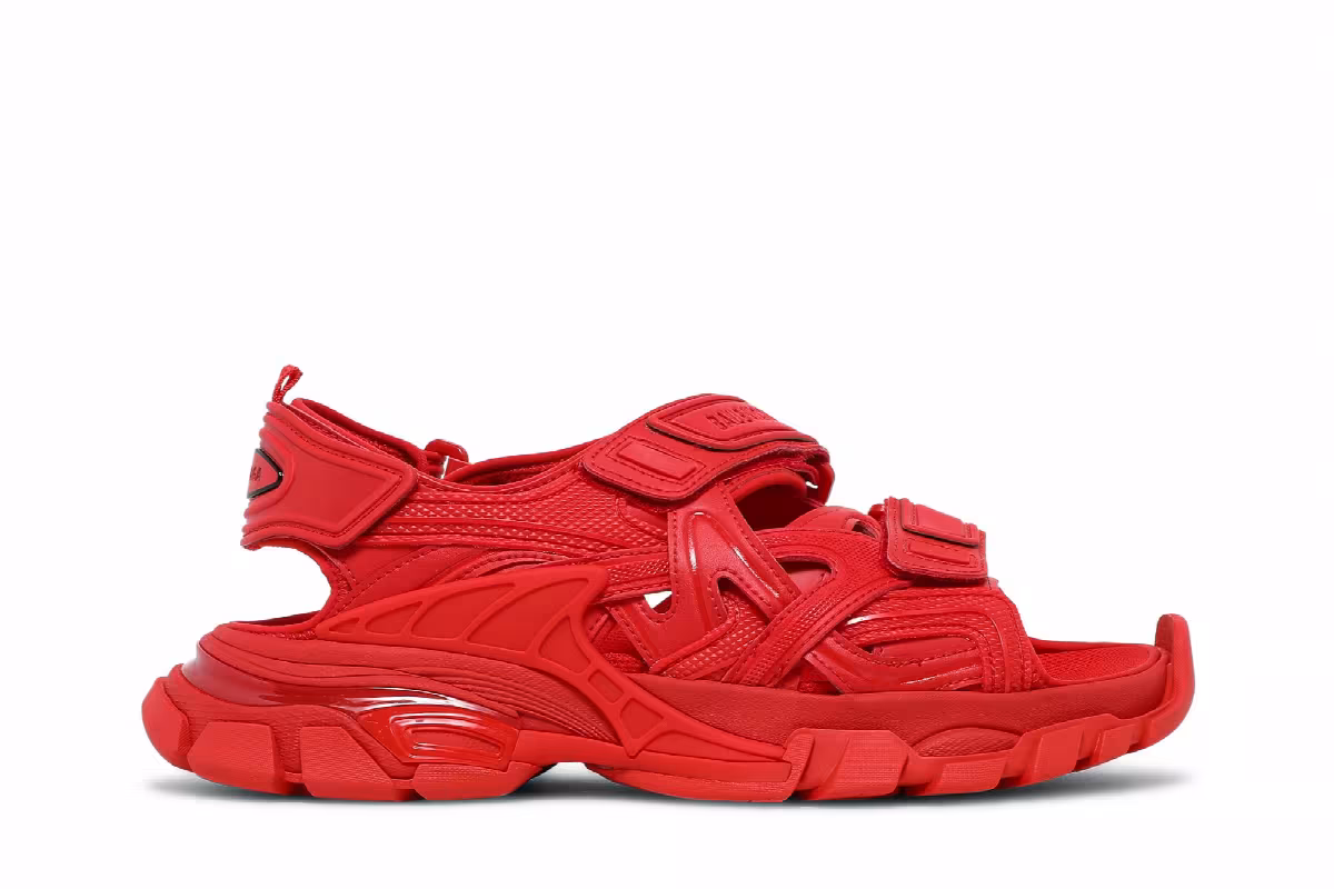 Balenciaga Women's Track Sandal Red, view 2