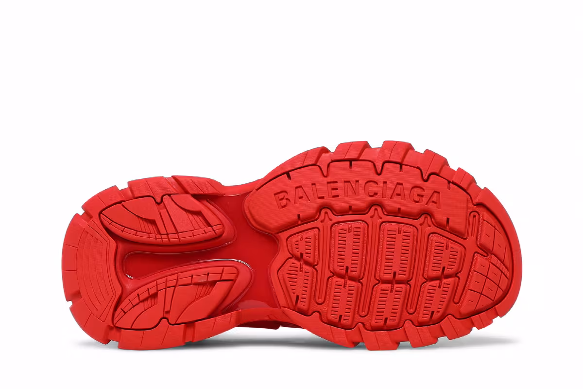 Balenciaga Women's Track Sandal Red, view 5