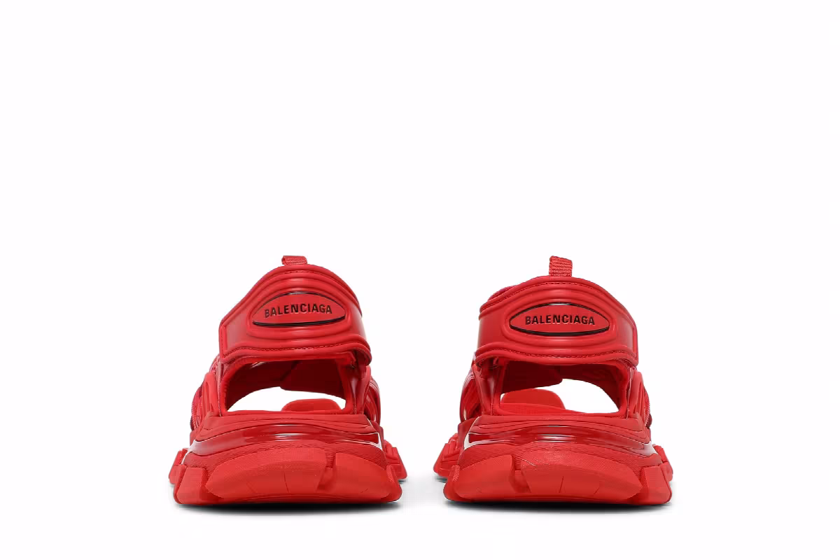 Balenciaga Women's Track Sandal Red, view 7