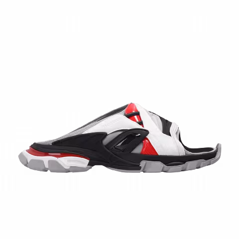 Balenciaga Track Slide Sandal 'Black Grey Red'