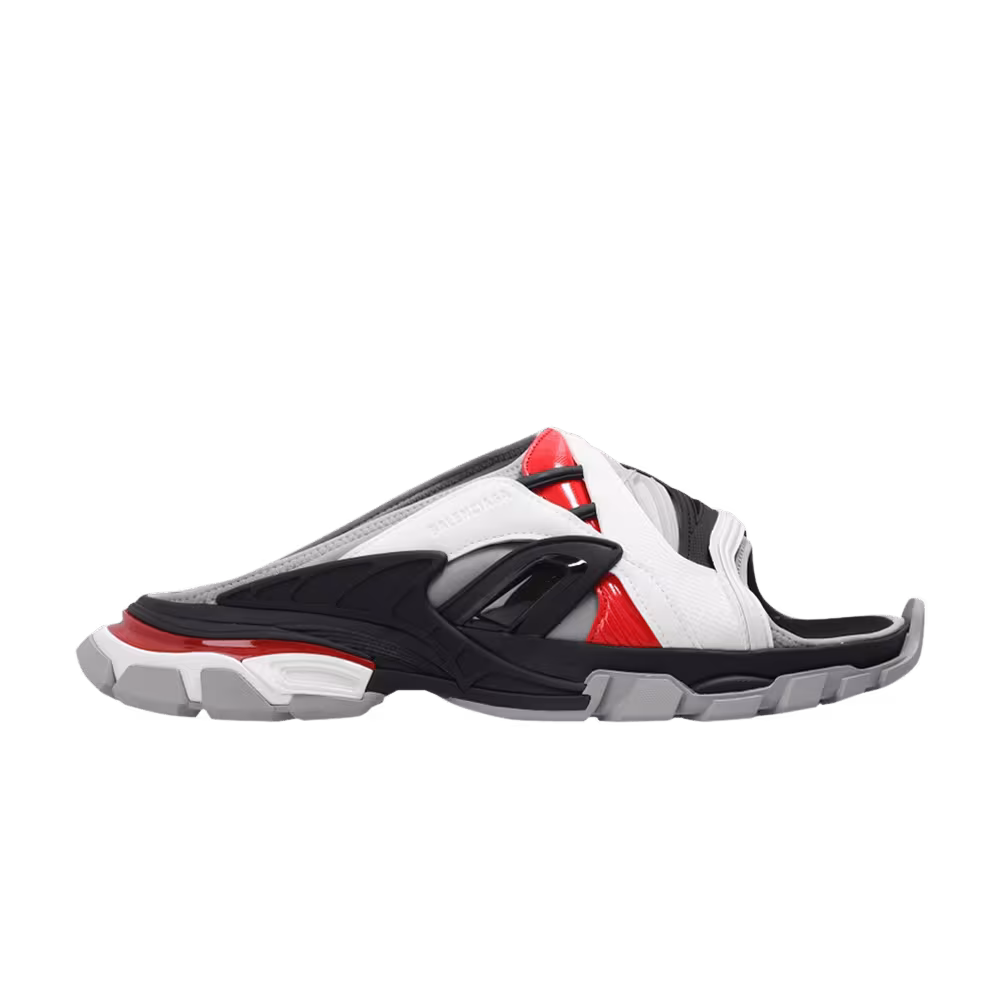 Balenciaga Track Slide Sandal Black Grey Red