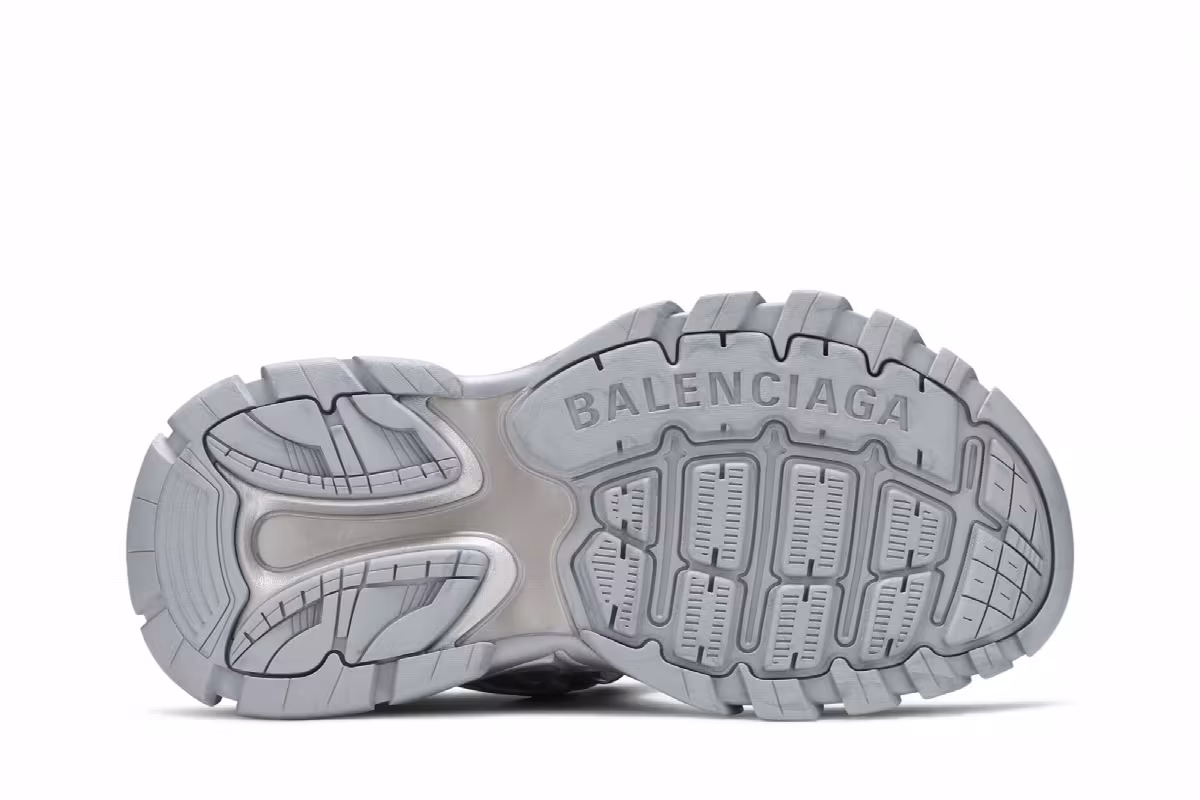 Balenciaga Women's Track Sandal Silver Metallic, view 5
