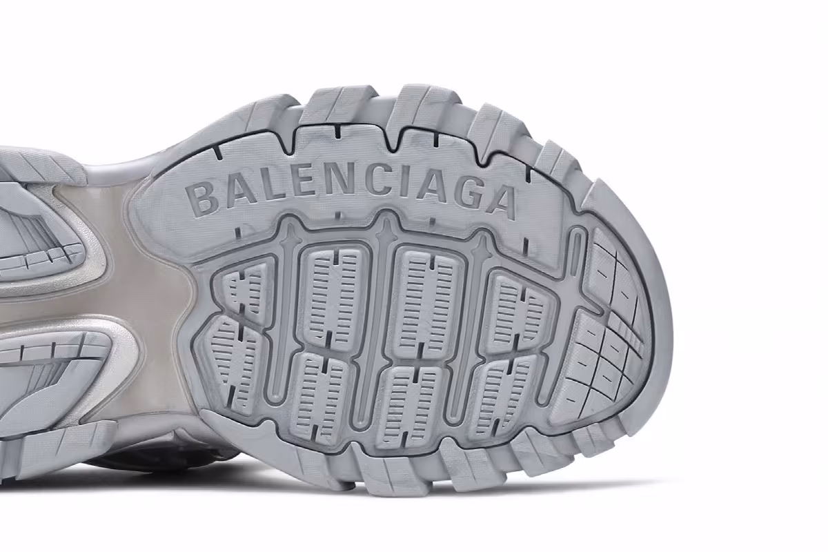 Balenciaga Women's Track Sandal Silver Metallic, view 6