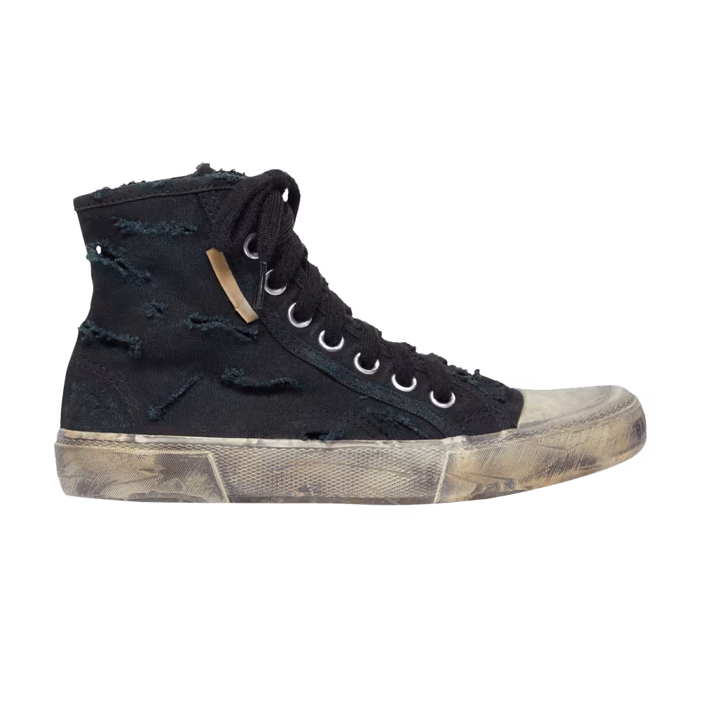 Balenciaga Paris High Destroyed - Black