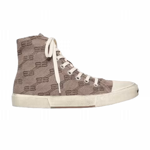 Balenciaga Paris High 'BB Monogram - Dark Mink Grey'