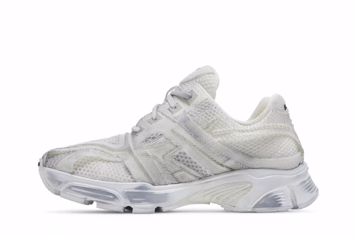 Balenciaga Phantom Sneaker White Mesh Distressed, view 4