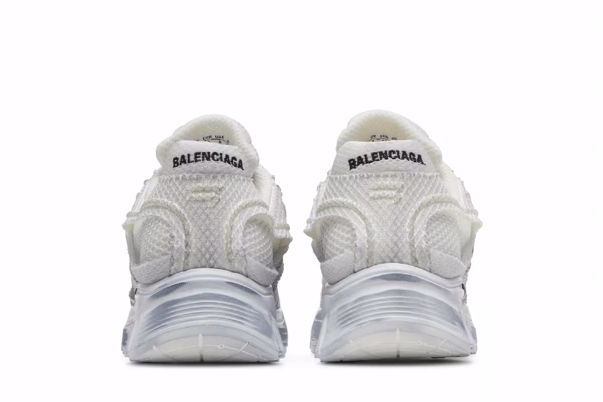 Balenciaga Phantom Sneaker White Mesh Distressed, view 7