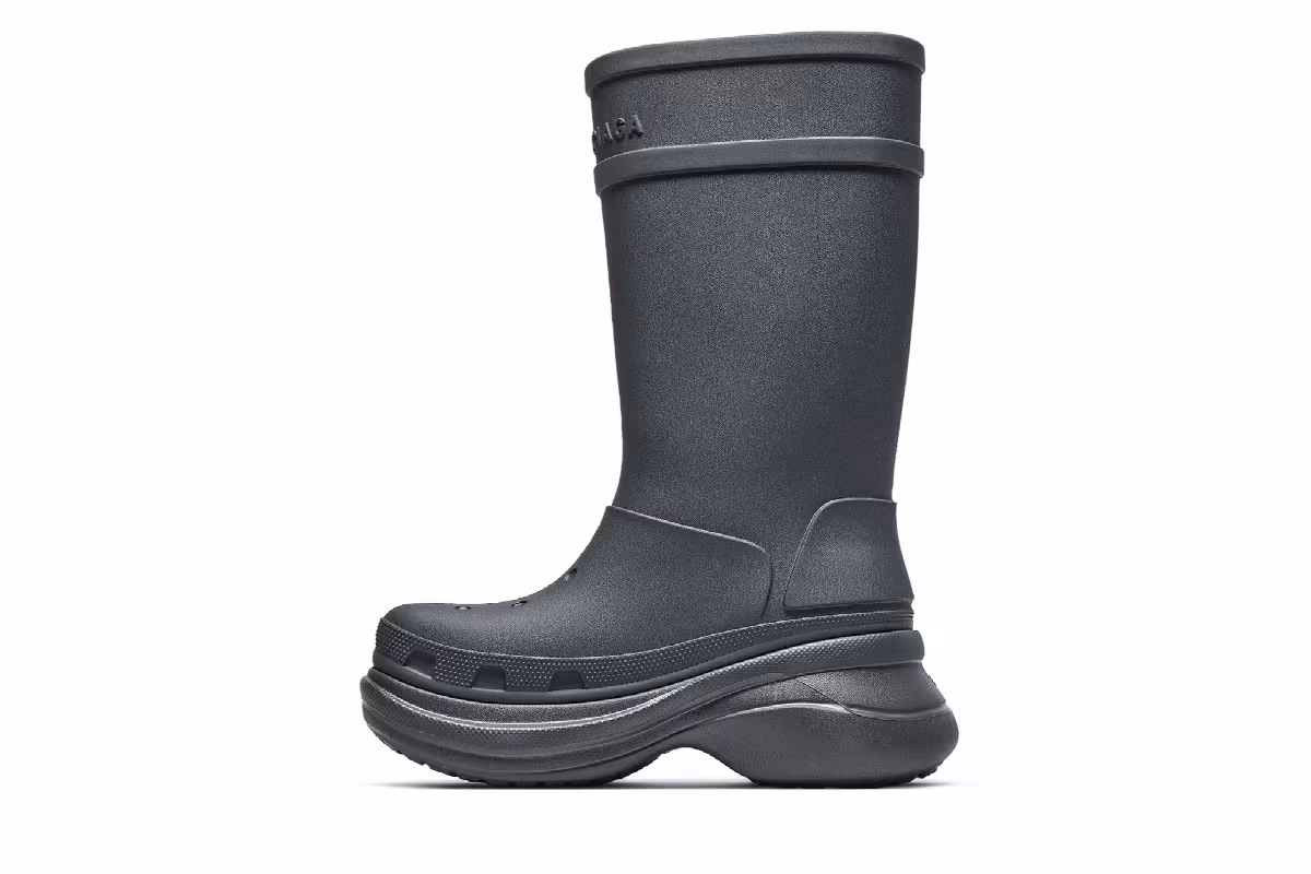 Crocs x Balenciaga Clog Boot 2.0 Dark Grey, view 4