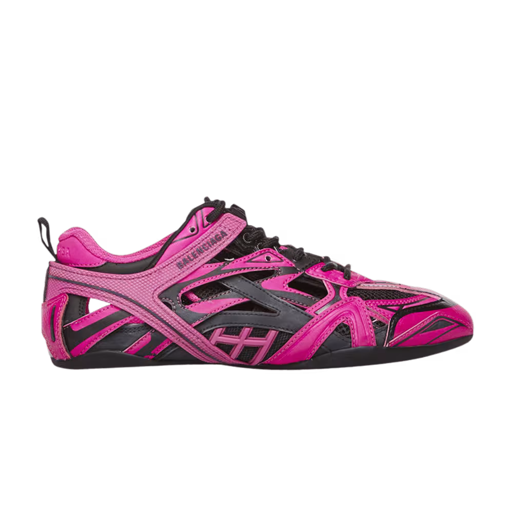 Balenciaga Women's Drive Sneaker Black Neon Pink