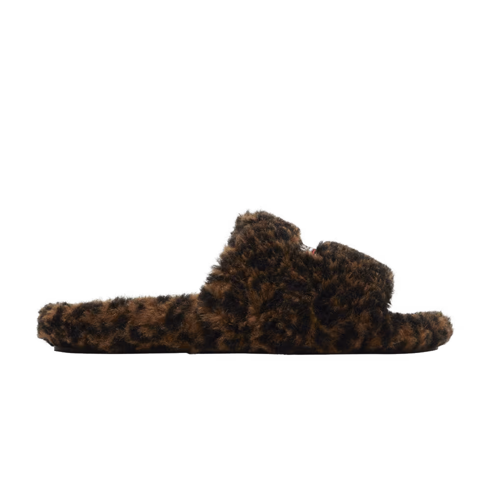 Balenciaga Furry Slides Leopard
