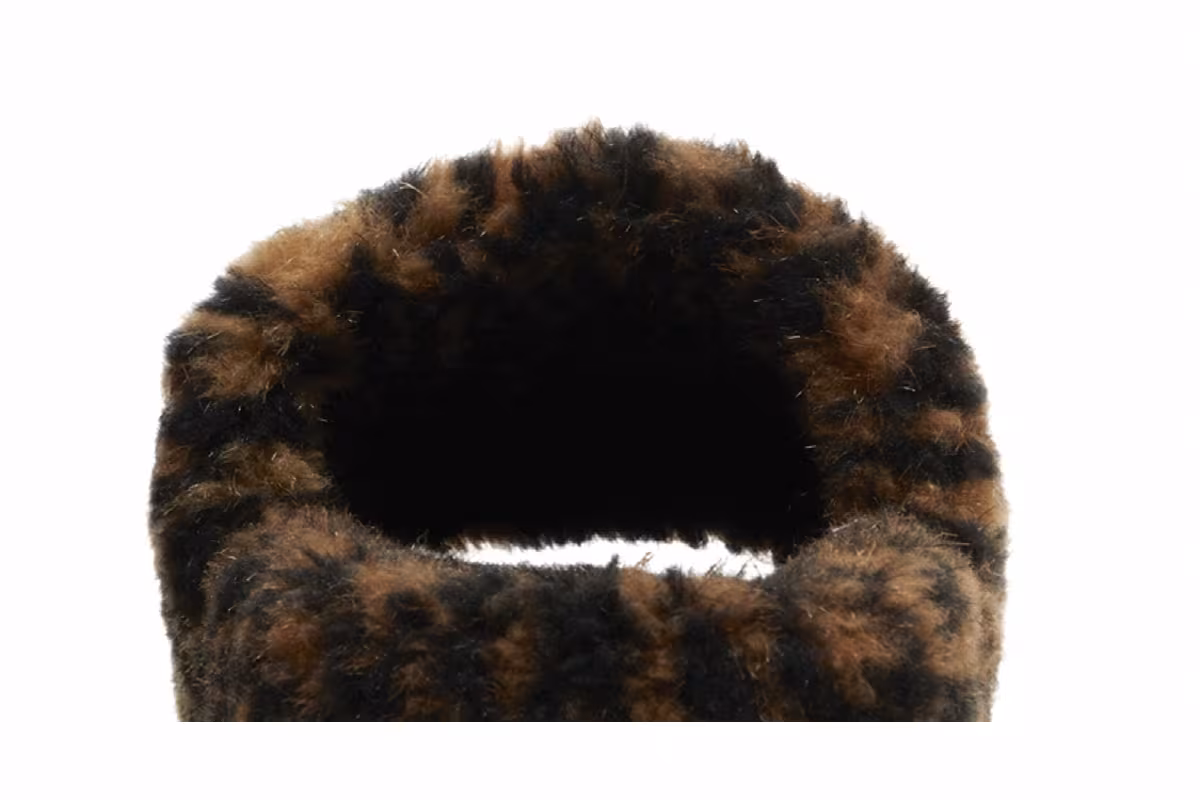 Balenciaga Furry Slides Leopard, view 8