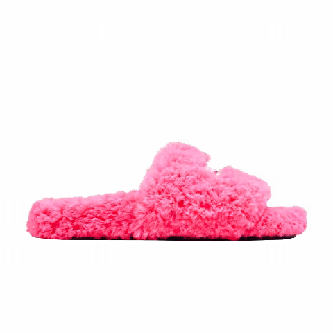 Balenciaga Wmns Furry Slides 'Faux Fur - Hot Pink'