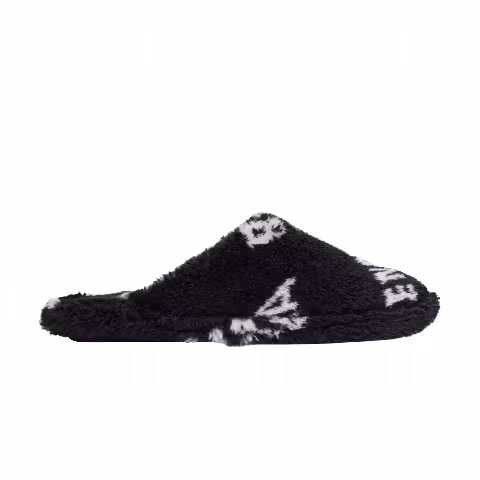 Balenciaga Furry Sandal 'Allover Logo - Black'