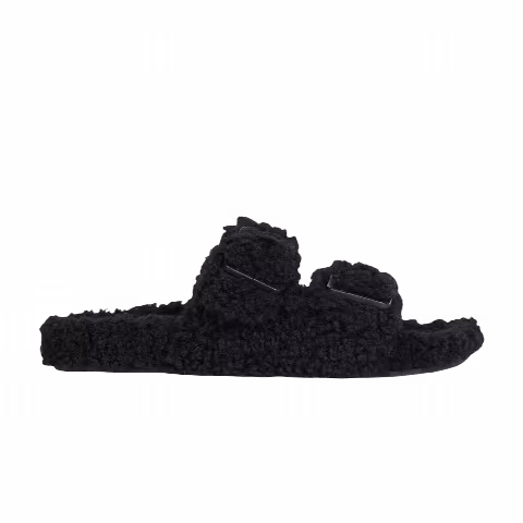 Balenciaga Mallorca Shearling Sandal 'Black'