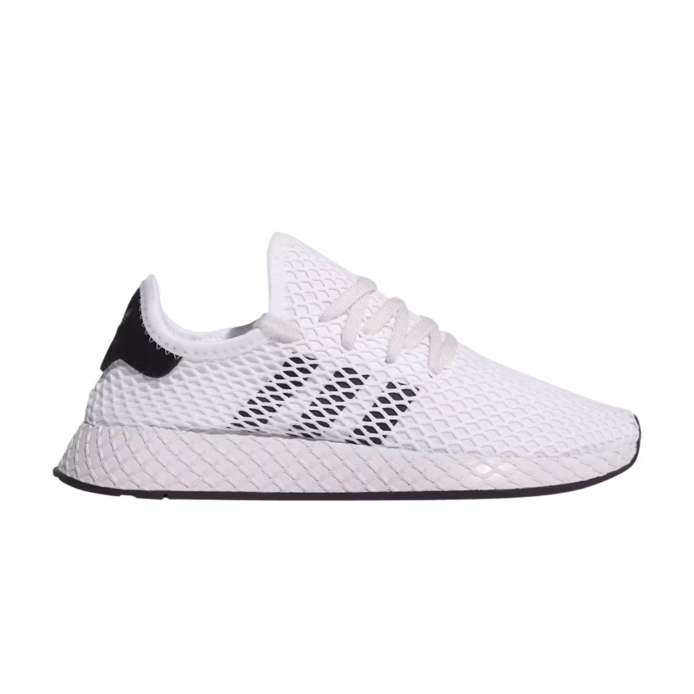 Adidas Women's Deerupt Runner White Black Orchid Tint