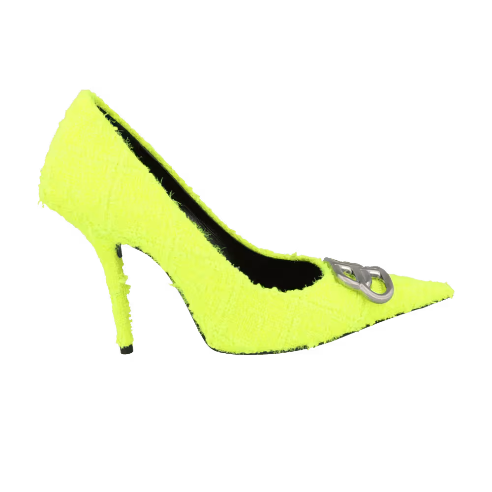 Balenciaga Women's Square Knife BB Pump Fluo Yellow