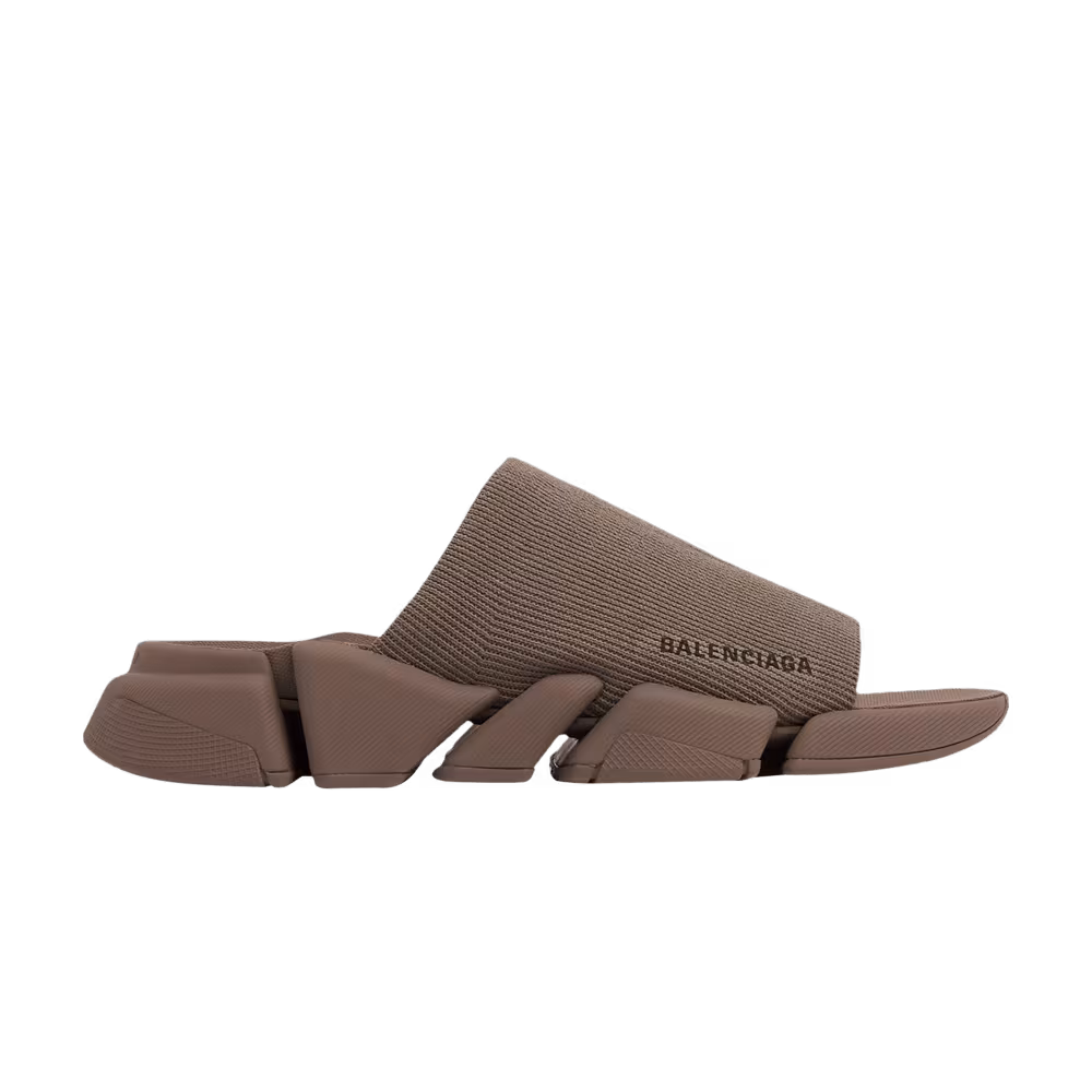 Balenciaga Speed 2.0 Slide Sandal Taupe