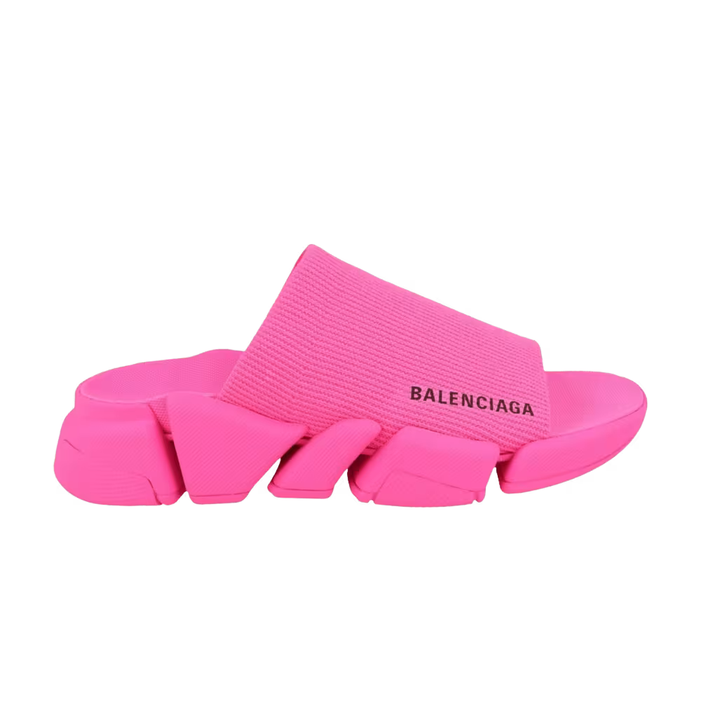 Balenciaga Women's Speed 2.0 Slide Pink Fluorescent