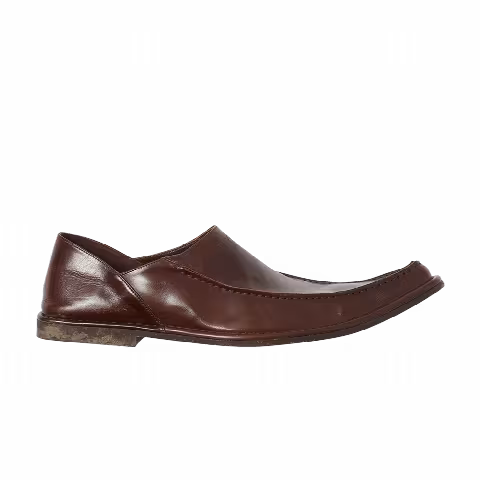 Balenciaga Distressed Calfskin Mule 'Coffee Brown'