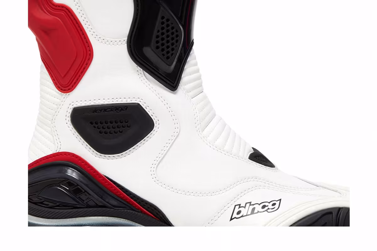 Balenciaga Tyrex Boots White Black, view 3