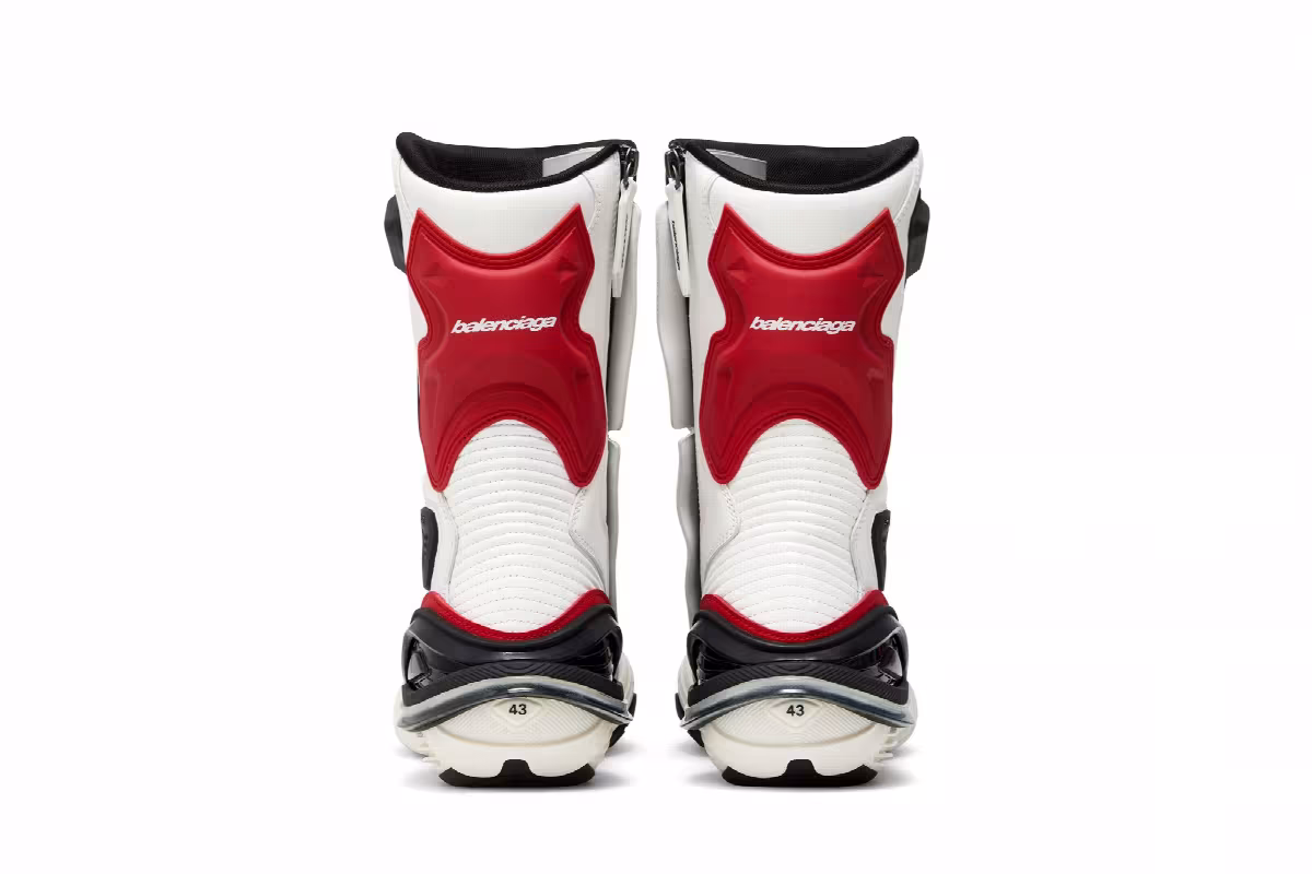 Balenciaga Tyrex Boots White Black, view 7