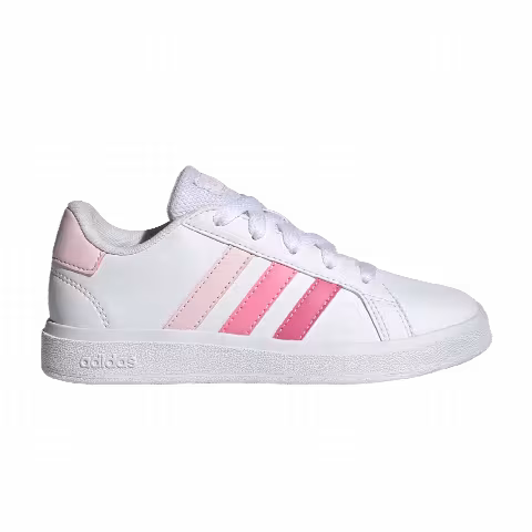 adidas Grand Court Lace-Up K 'White Pink Fusion'