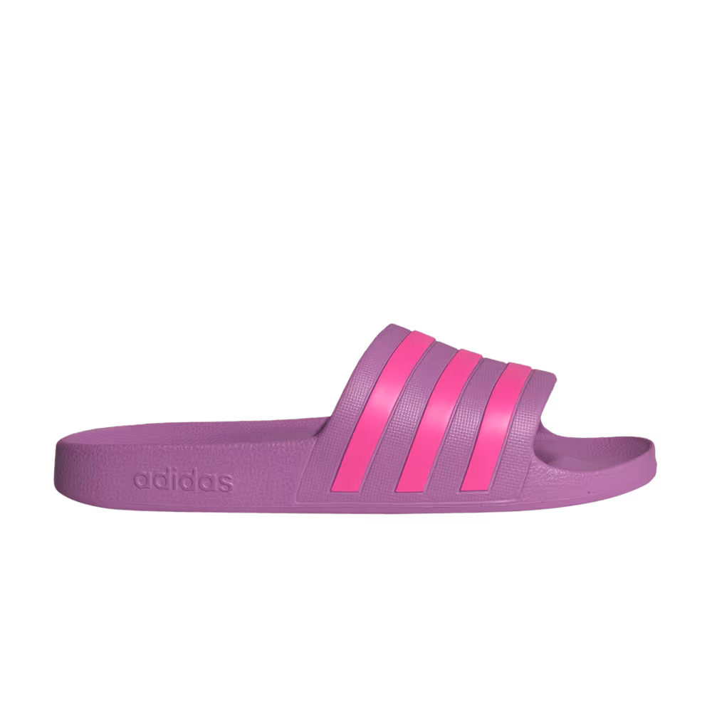 adidas Women's Adilette Aqua Slide Preloved Purple Lucid Pink