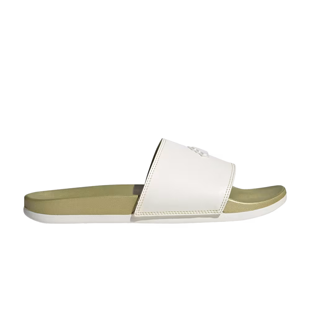 adidas Adilette Comfort Slide White Gold Metallic