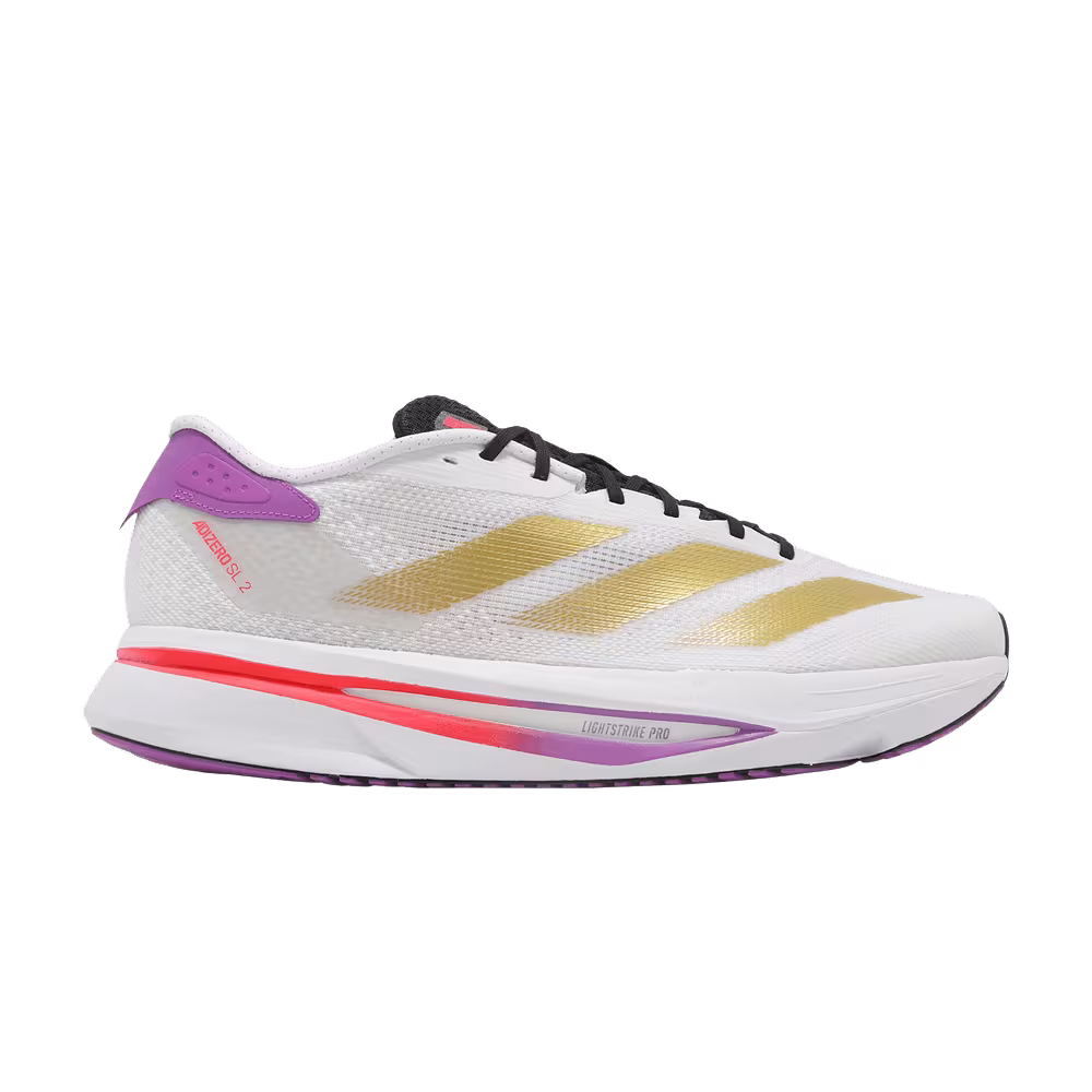 Adidas Adizero SL2 White Gold Purple Burst