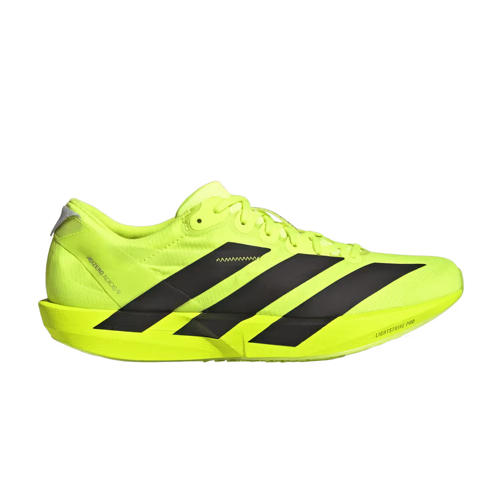 adidas Women's Adizero Adios 9 Lucid Lemon Black