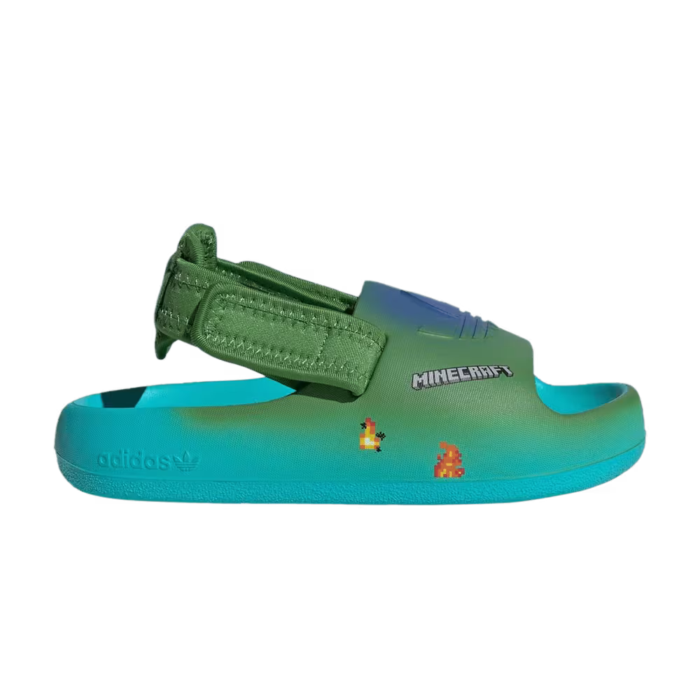 Minecraft x adidas adiFOM Adilette Slide C Zombie
