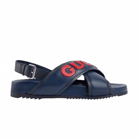 Gucci Crossover Sandal 'Blue Red'