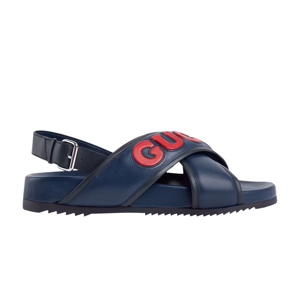Gucci Crossover Sandal Blue Red