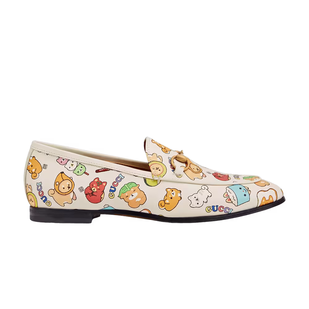 Pikarar x Gucci Women's Jordaan Loafer Animal Print