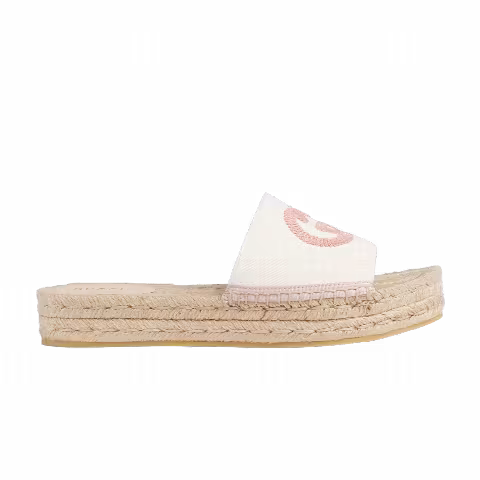 Gucci Wmns Espadrille Slide 'Interlocking G - White Shell'