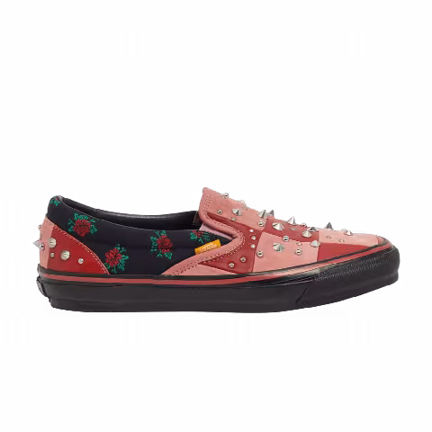 Vans x Gucci OG Classic Slip-On LX 'Red Pink Patchwork'