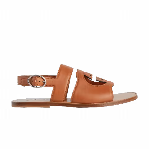Gucci Sandal 'Interlocking G - Brown'