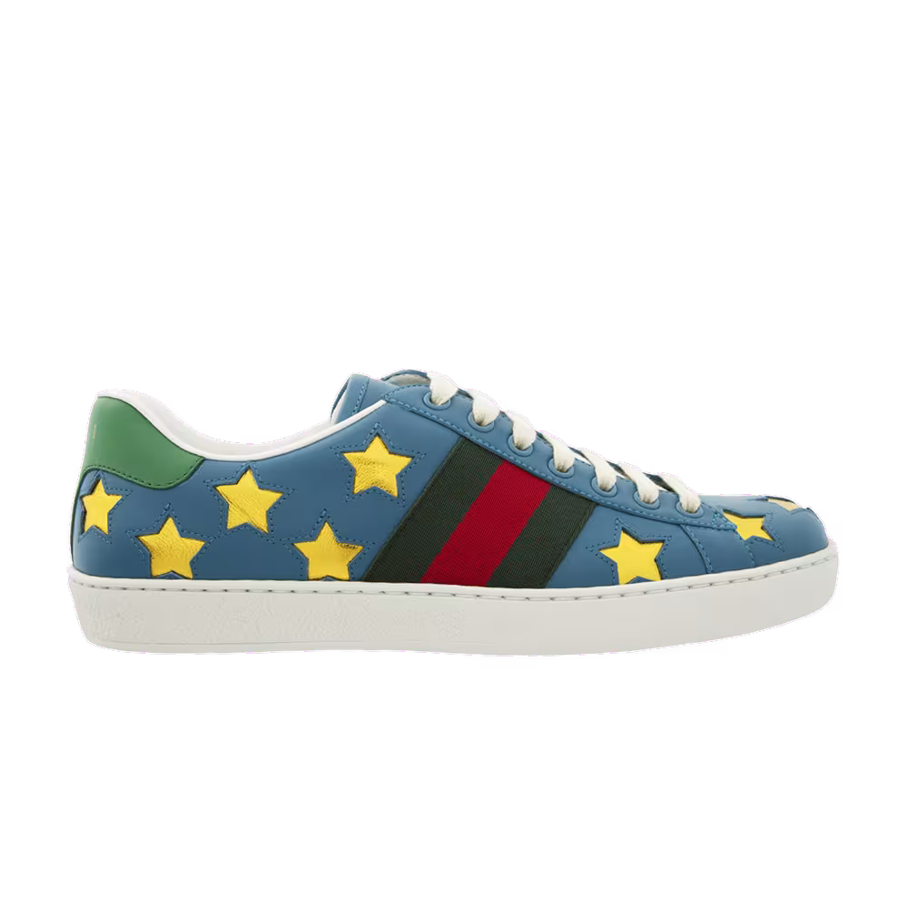Gucci New Ace Stars - Blue Gold