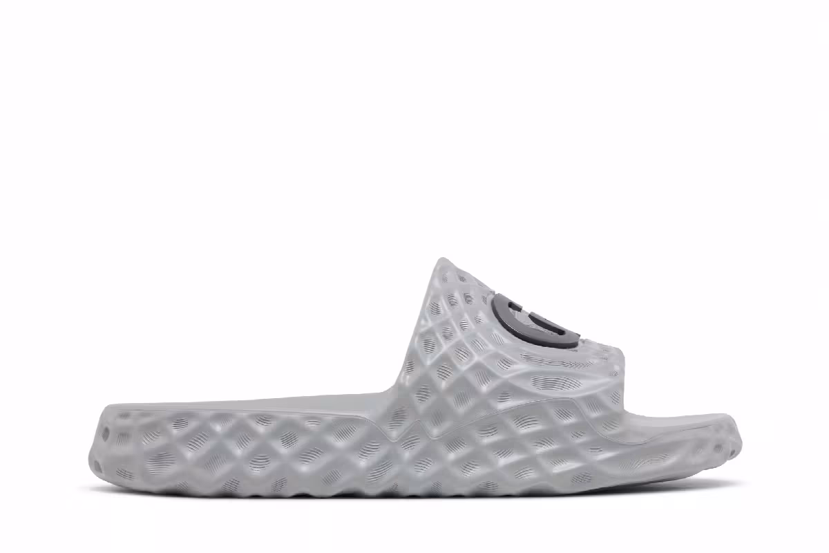 Gucci Slide Sandal Interlocking G - Grey Water Ripples, view 2