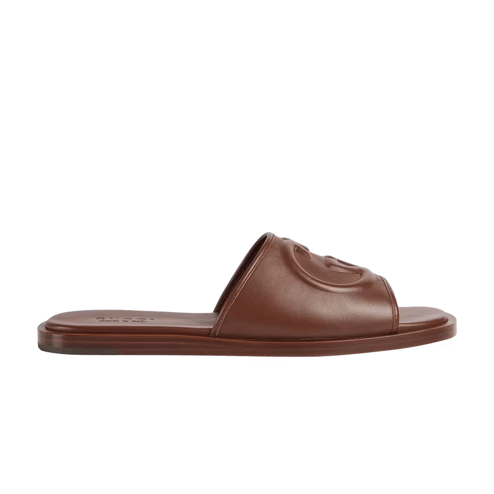 Gucci Slide Sandal Interlocking G - Olivier Brown