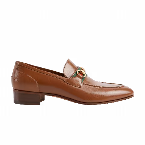 Gucci Horsebit Web-Stripe Loafer 'Brown'