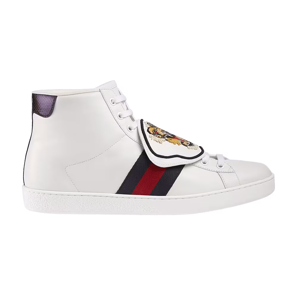 Gucci Ace High Removable Patches - White