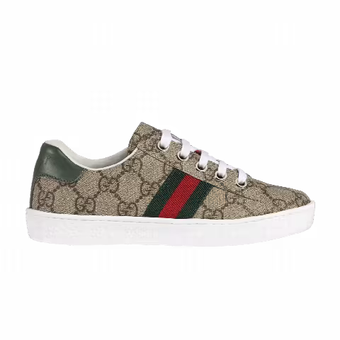 Gucci Ace GG Supreme Kids 'Beige Green'