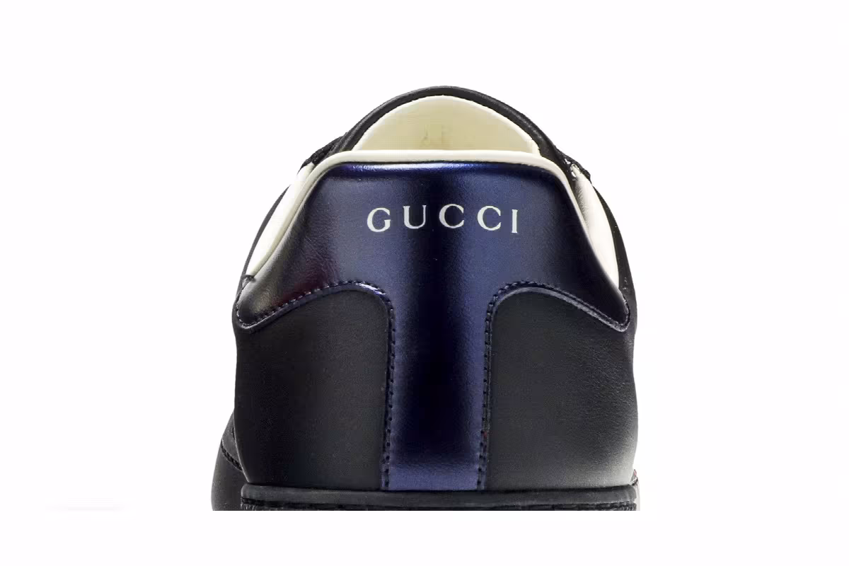 Gucci Ace Low Green Panther - Black, view 8