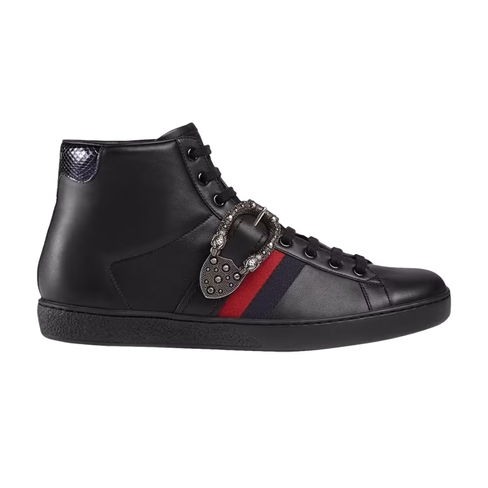 Gucci Ace High Dionysus Buckle - Black