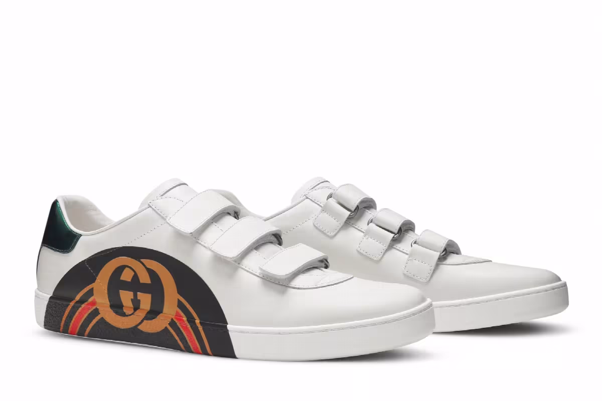 Gucci Women's Ace Velcro White, view 9