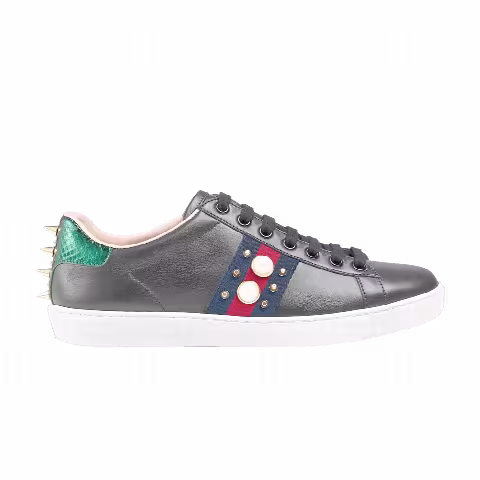 Gucci Wmns Ace Studded 'Black'